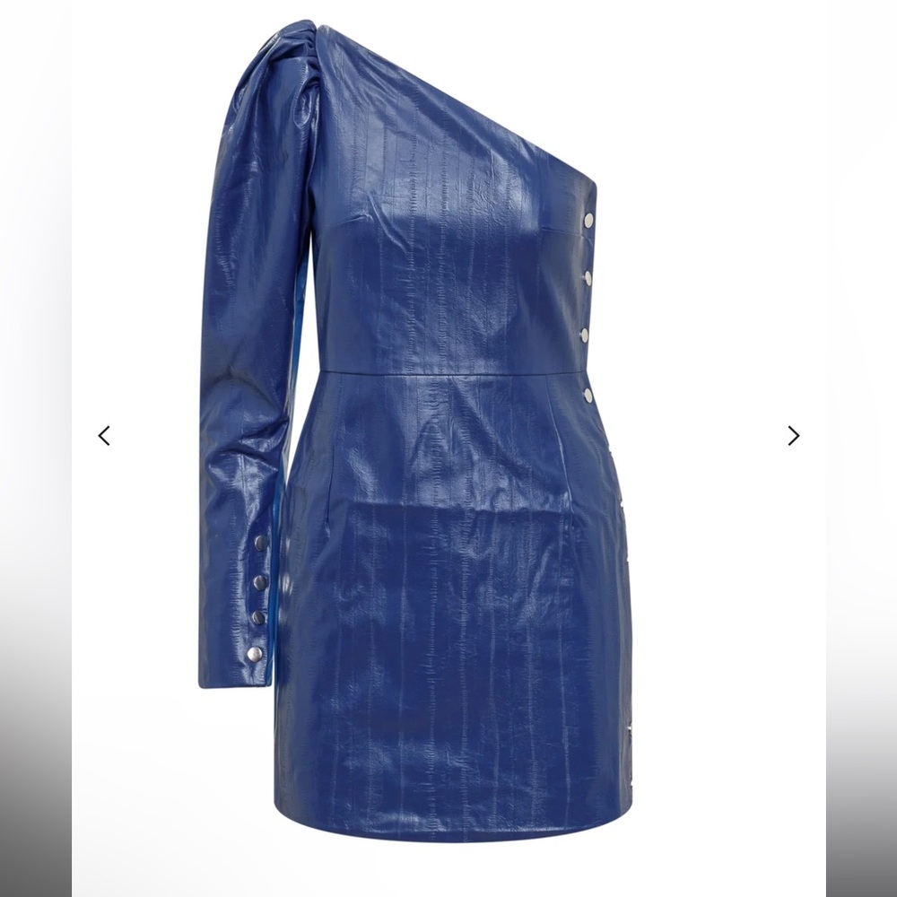 ROTATE Elegant Blue One-Shoulder Dress